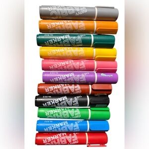 Colorful Fabric Markers Set of 11